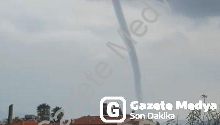 Marmaris’te Korkutan Hortum! O Anlar Saniye Saniye Kaydedildi