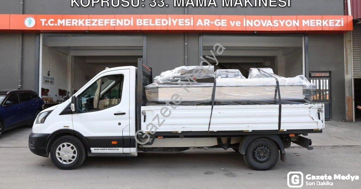 "Merkezefendi'den Çerkezköy'e Dostluk Köprüsü: 33. Mama Makinesi" başlıklı haber için fotorealistik,