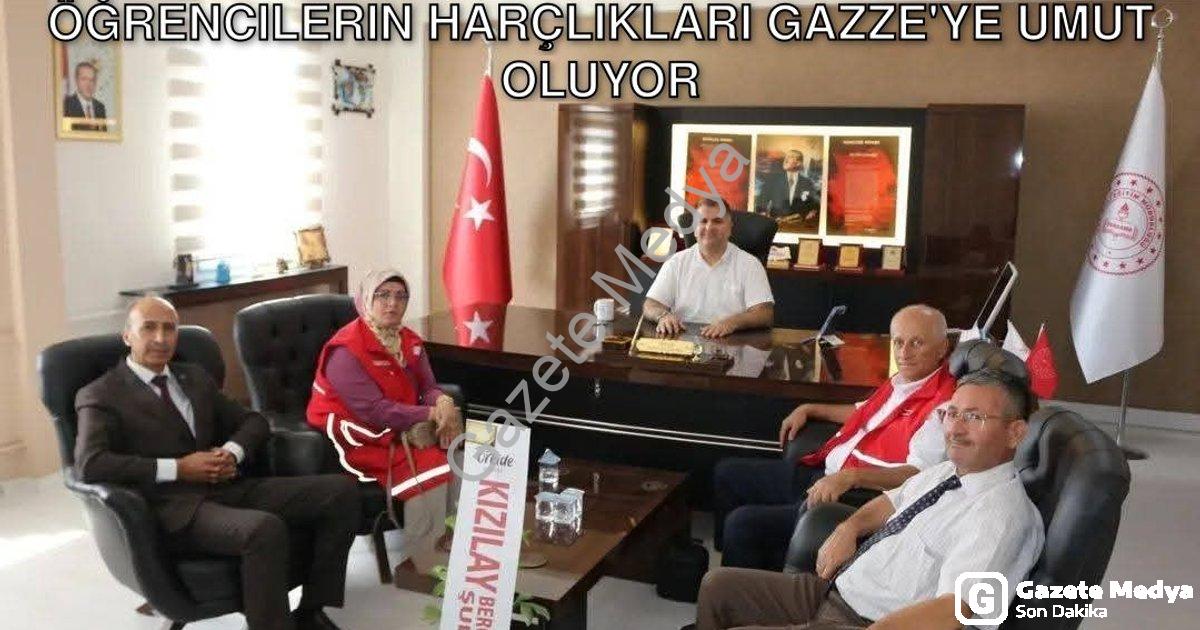 "Bergama, Dikili ve Kınık Tek Yürek: Öğrencilerin Harçlıkları Gazze'ye Umut Oluyor" başlıklı haber i