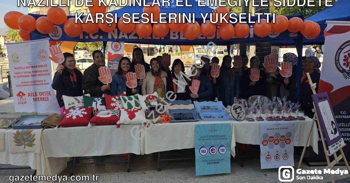 "Nazilli’de Kadınlar El Emeğiyle Şiddete Karşı Seslerini Yükseltti" başlıklı haber için fotorealisti