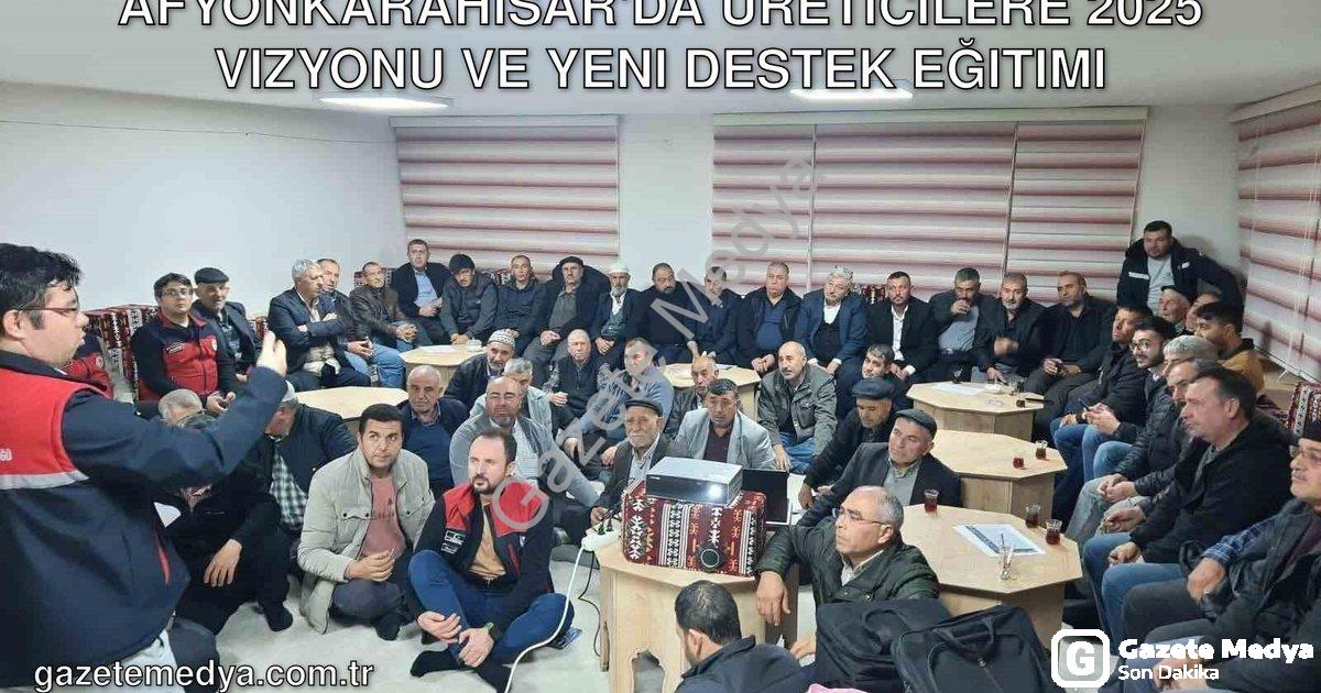 "Afyonkarahisar'da Üreticilere 2025 Vizyonu ve Yeni Destek Eğitimi" başlıklı haber için fotorealisti