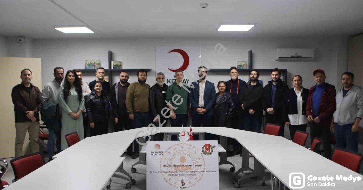 "Manisa Medya Akademisi Kapılarını Yapay Zeka Eğitimiyle Açtı" başlıklı haber için fotorealistik, pr