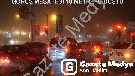 Denizli’de Sağanak Sonrası Sis Kabusu: Görüş Mesafesi 10 Metreye Düştü