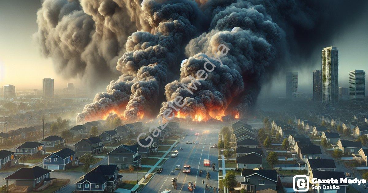 "Aydın Efeler'de Korkutan Yangın: Komşuların Dikkati Faciayı Önledi" başlıklı haber için fotorealist