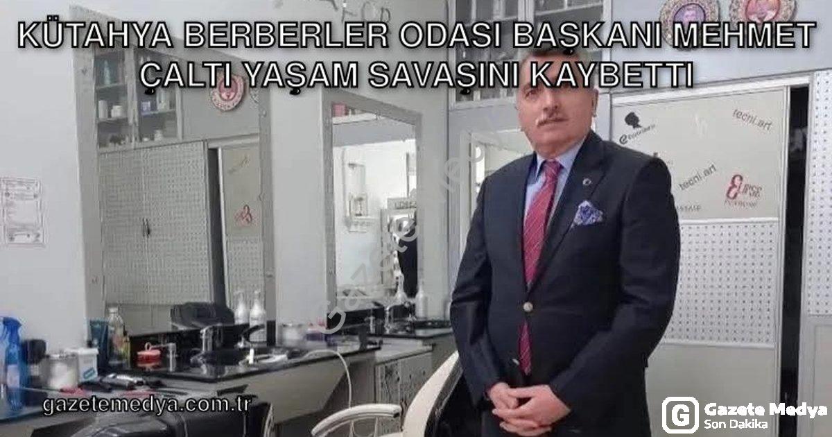"Kütahya Berberler Odası Başkanı Mehmet Çaltı Yaşam Savaşını Kaybetti" başlıklı haber için fotoreali