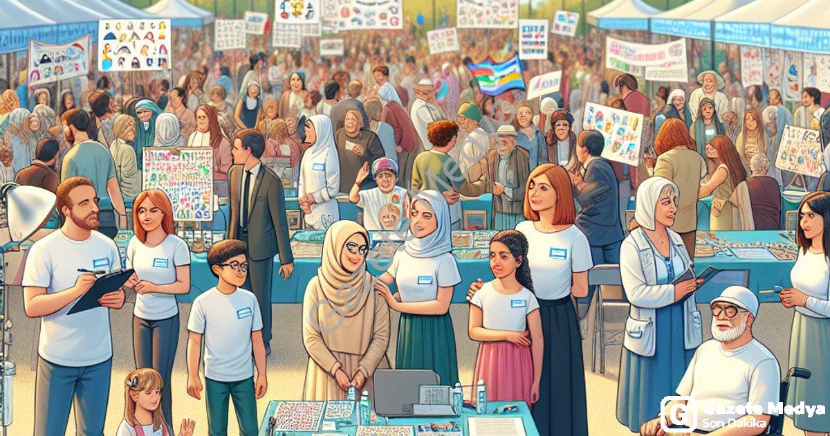 "Merkezefendi'de 5. Engelsiz Fest: Sevgi ve Farkındalık Buluşması" başlıklı haber için fotorealistik