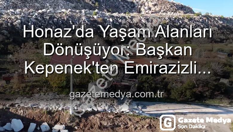 çevre düzenlemesi - Honaz'da Yaşam Alanları Dönüşüyor: Başkan Kepenek'ten Emirazizli Mahallesi'ne Kapsamlı Çevre Düzenlemesi