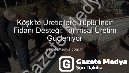 Köşk’te Üreticilere Tüplü İncir Fidanı Desteği: Tarımsal Üretim Güçleniyor