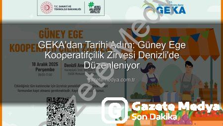 GEKA’dan Tarihi Adım: Güney Ege Kooperatifçilik Zirvesi Denizli’de Düzenleniyor