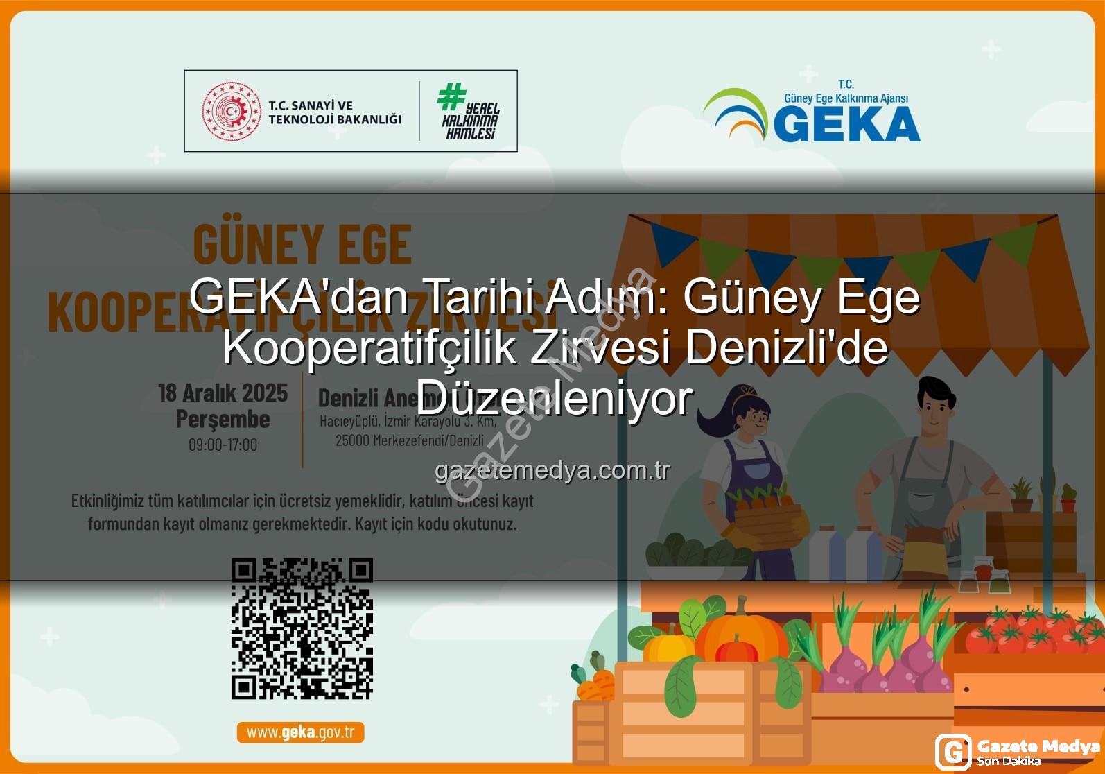 GEKA'dan Tarihi Adım: Güney Ege Kooperatifçilik Zirvesi Denizli'de Düzenleniyor