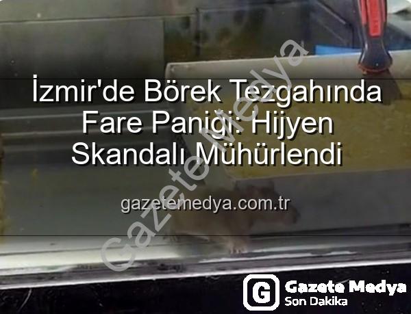 börek tezgahında fare - İzmir'de Börek Tezgahında Fare Paniği: Hijyen Skandalı Mühürlendi